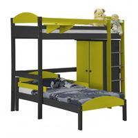 Maximus L Shape Graphite Long High Sleeper Set 1 with Lime