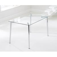 Malia 130cm Glass Dining Table