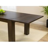 Madrid 200cm Dark Solid Oak Extending Dining Table