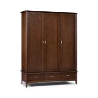 Mayan 3 Door 3 Drawer Wardrobe