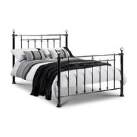 Marquis Black & Crystal Bed - Double or King