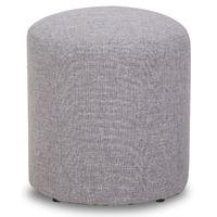 Max Fabric Peppered Grey Pouffe