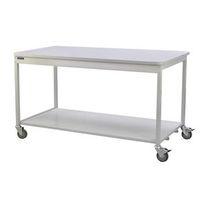 MAILROOM WORKBENCH OPEN WITH STEEL LOWER SHELF 840X1830X750 MOBILE