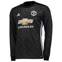 Manchester United Away Shirt 2017-18 - Long Sleeve, Black