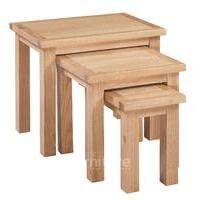 Melrose Oak Nest of Tables