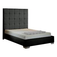 Mento Fabric Divan Bed Frame Charcoal Chenille Fabric Single 3ft