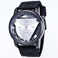 Men's Fashion Personality Ttriangle Strands Quartz Watch