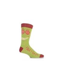 Mens 1 Pair SockShop CAFOD Fairtrade Cotton Fruit Face Socks