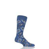 Mens and Ladies 1 Pair Happy Socks Paisley Combed Cotton Socks