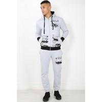 Mens DLX PROJECT Army Print Pocket Tracksuit