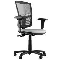 Mia Faux Leather 3 Lever Task Chair Grey No Arms