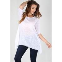 Monica Burn Out Effect Hanky Hem Top