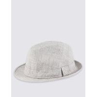 M&S Collection Chambray Trilby Hat