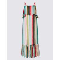 M&S Collection PETITE Striped Maxi Dress