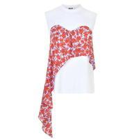 MSGM Floral Patchwork Top