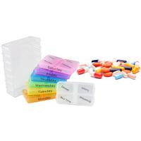 Multi Coloured Weekday Pill Box