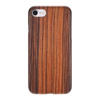 Natural Wood Bamboo Handmade Mobile Phone Case Hard Shell Fashion Wooden Back Cover for iPhone 7 Non Slip Slim Light Weight Super Thin