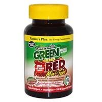 Natures Plus Source of Life GREEN AND RED Bi-Layered Mini-Tabs 180 Tabs