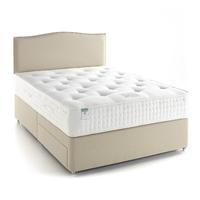 Natural Cashmere 2000 Mattress And 0 Drawer Platform Top Divan Set - Mr Grey - Small Double