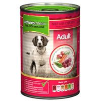 Natures Menu Beef & Chicken With Veg Adult Dog Food Cans