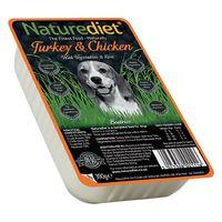 Naturediet Adult - Turkey & Chicken with Veg & Rice - 18 x 390g