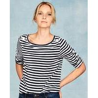 Navy/Stripe Pack of 2 Boat Neck Tops