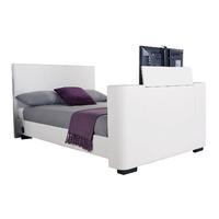 Newark 150Cm Electric Tv Bed White