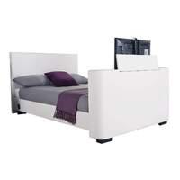 Newark 135Cm Electric Tv Bed White