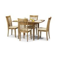 Newberry 130cm Maple Extending Dining Table and Chairs