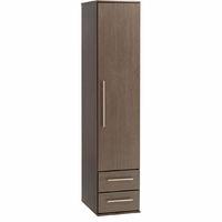 New York 1 Door 2 Drawer Wardrobe Wenge