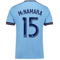 New York City FC Home Shirt 2017-18 with McNamara 15 printing, Blue