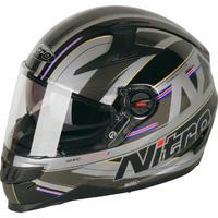 Nitro N2200 Sterling DVS Motorcycle Helmet & Visor