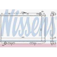 Nissens 68723 Radiator, engine cooling