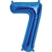 Northstar 16 Inch Number Balloon 7 Blue