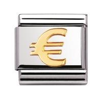 Nomination - Stainless Steel With 18ct Gold 'Euro' Charm 030115/01