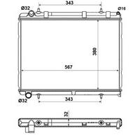 NRF 53973 Radiator, engine cooling