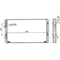 NRF 509521 Radiator, engine cooling