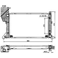 NRF 50574 Radiator, engine cooling