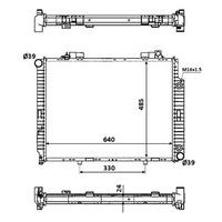 NRF 53945 Radiator, engine cooling