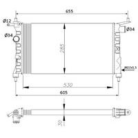 NRF 50551 Radiator, engine cooling