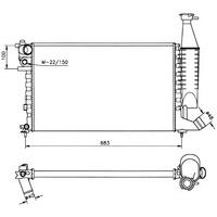 NRF 58174 Radiator, engine cooling