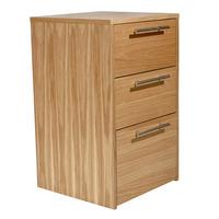 Oakwood Desk High Pedestal