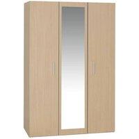 Oak 3 Door Wardrobe