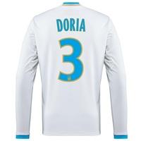 Olympique de Marseille Home Shirt 2016/17 - Long Sleeved with Doria 3, White