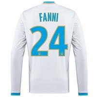 Olympique de Marseille Home Shirt 2016/17 - Long Sleeved with Fanni 24, White