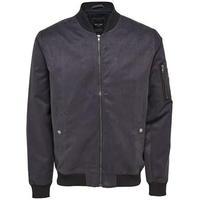 Only and Sons Faux Suede Bomber Jacket