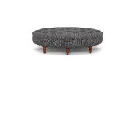 Oval Button Footstool