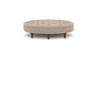 Oval Button Footstool