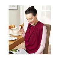 Pashmina Style Clothes Protector, Burgundy, Polyester