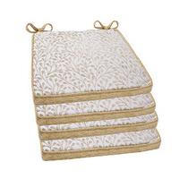 Patterned Square Savannah Seat Pads (4 - SAVE £10), Chenille